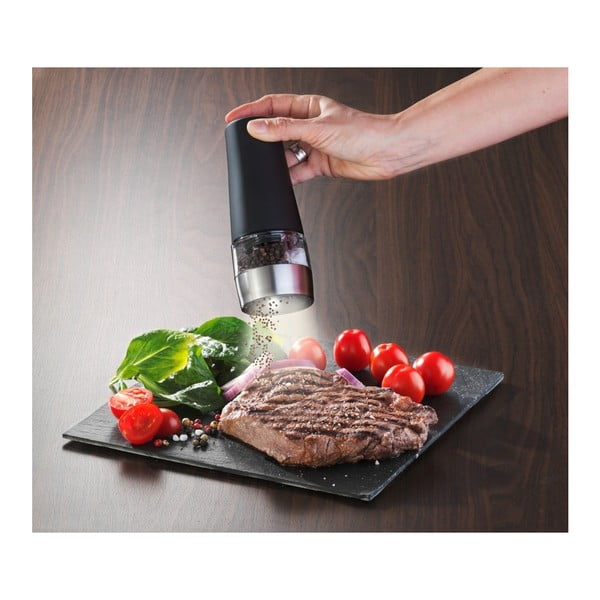 Macina pepe e sale elettrico in acciaio inox - Wenko-image-1