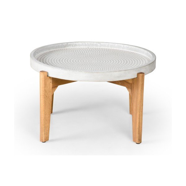 Tavolo da giardino con piano in cemento grigio Bari, ø 70 cm - Bonami Selection-image-1