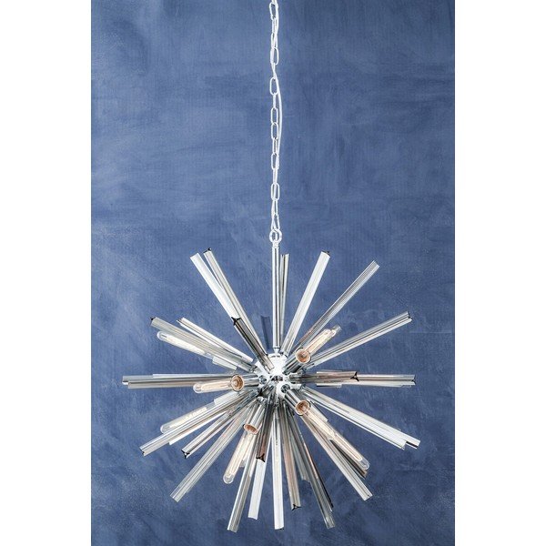 Lampadario in metallo con paralume in vetro ø 75 cm Karlo – Premier Housewares-image-2