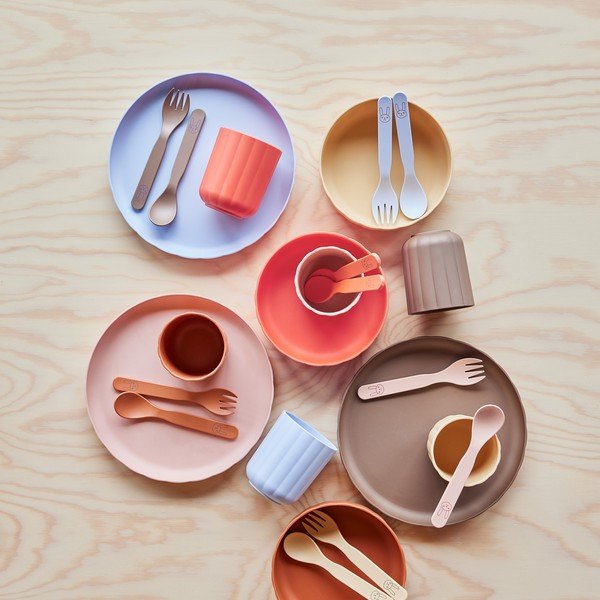 Set da pranzo per bambini in plastica 2 pz Pullo – OYOY Mini-image-2