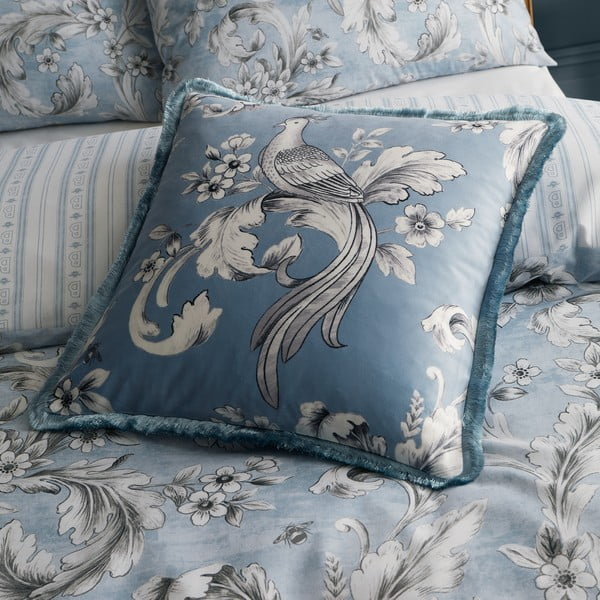 Cuscino decorativo in velluto 45x45 cm Bridgerton Regal Floral – Catherine Lansfield-image-1