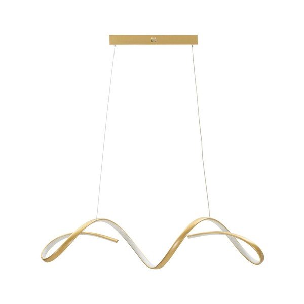 Lampadario LED dorato in metallo Uter – Mauro Ferretti