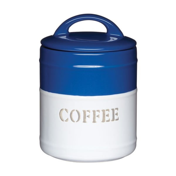 Modrobílá dóza Coffee