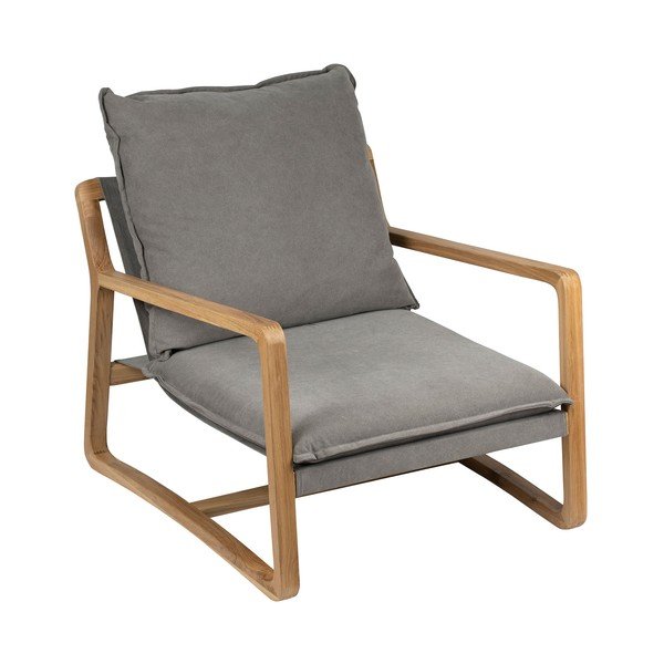 Sedia da giardino in legno grigio Azenon - Côté Table