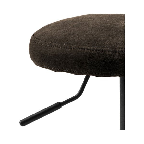 Sedia da bar grigia in imbottito con altezza regolabile (altezza della seduta 62 cm) Finch – Actona-image-3