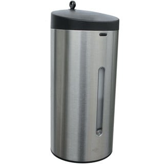 Dosatore di sapone touchless in acciaio inox argento opaco 650 ml - Sapho