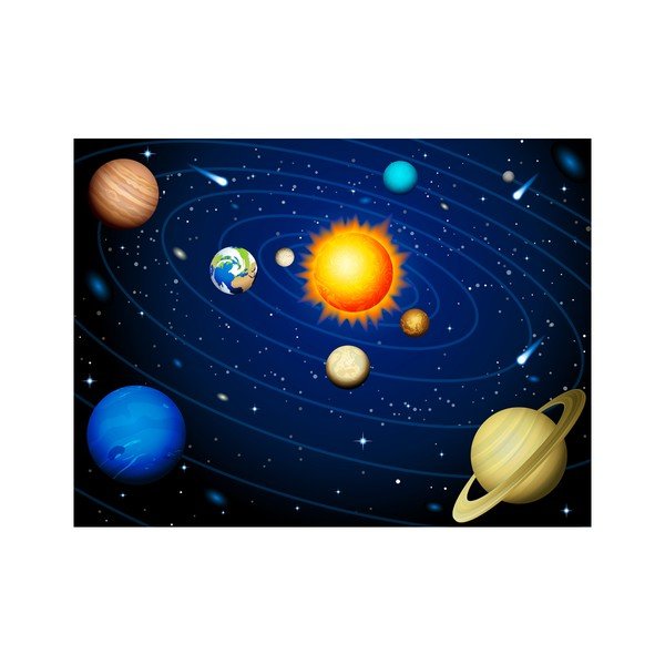 Carta da parati di grande formato, 200 x 154 cm Solar System - Artgeist