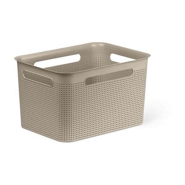 Cestino beige in plastica riciclata Brisen - Rotho