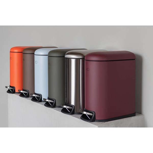 Cestino per la spazzatura viola scuro in metallo con pedale 5 l Mini Walther – Mette Ditmer Denmark-image-4