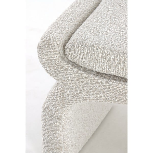 Panchina color crema in tessuto bouclé Nafya - Light & Living-image-4