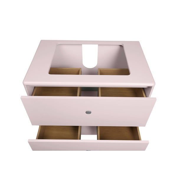 Mobile sospeso rosa con lavabo senza miscelatore 80x62 cm Color Bath - Tom Tailor-image-3