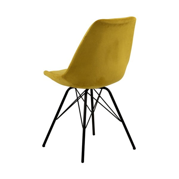 Sedia da pranzo gialla Eris - Actona-image-4