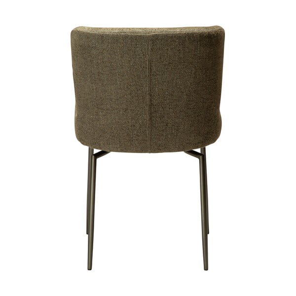 Sedia da pranzo color kaki in imbottito Glam – DAN-FORM Denmark-image-4