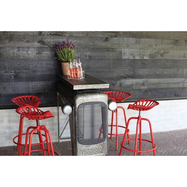 Tavolo da bar grigio Traktor - Esschert Design-image-4