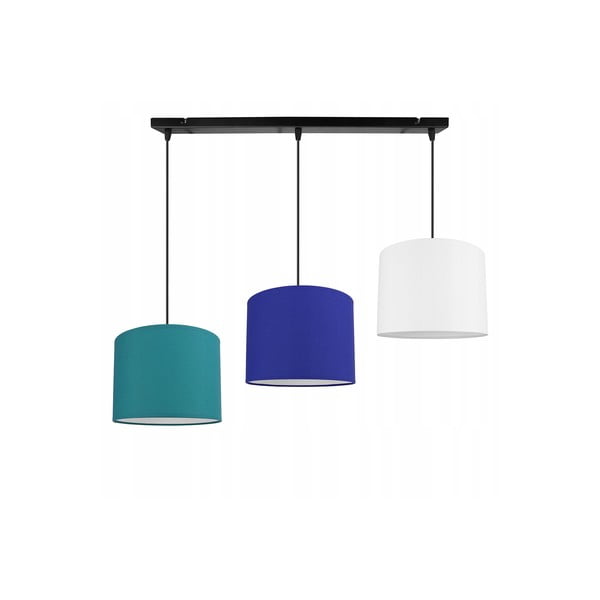 Lampada a sospensione nero/blu 50x80 cm 3 - Magenta Home