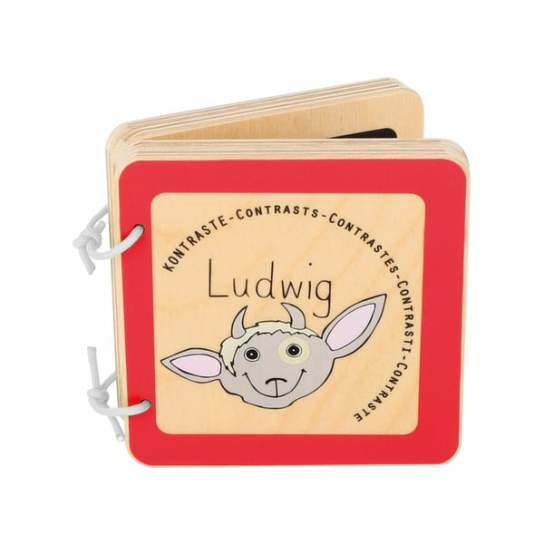 Libro di legno per bambini Ludwig la capra di Billy - Legler