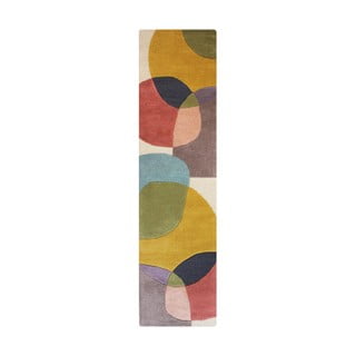 Passatoia in lana tessuta a mano 60x230 cm Glow Multi – Flair Rugs