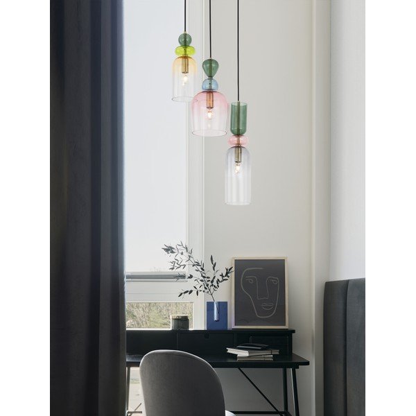 Lampadario dorato in vetro ø 42 cm Murano – Nova Luce-image-4