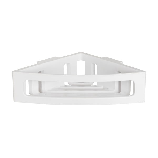 Mensola angolare bianca autoportante in plastica per il bagno Bralia - Wenko-image-3