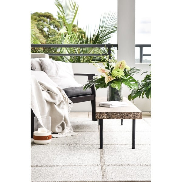 Tappeto da interno/esterno color crema 70x100 cm Ada Fossil – Pappelina-image-1