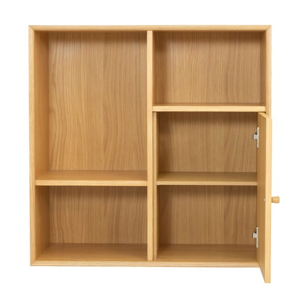 Scaffale modulare in rovere decorato in colore naturale 70x70 cm Z - Tenzo-image-4