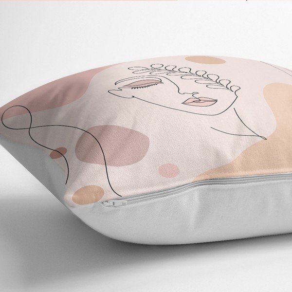 Set di 4 federe decorative Draw Art Women, 45 x 45 cm - Minimalist Cushion Covers-image-1