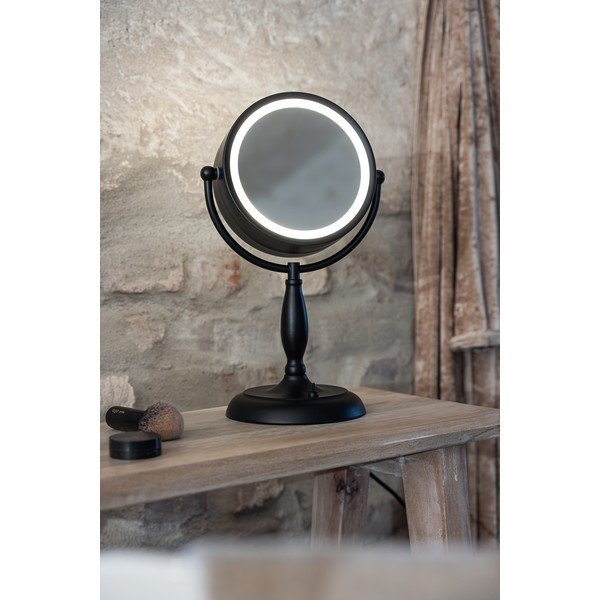 Lampada da tavolo nera opaca con paralume in vetro (altezza 36 cm) Face - Markslöjd-image-3
