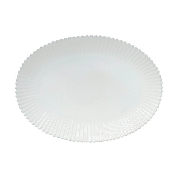 Piatto da portata in gres bianco 37x51 cm Pearl - Costa Nova