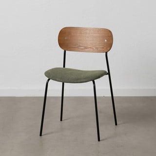 Set di 4 sedie da pranzo verdi con schienale in legno Moe - Ixia