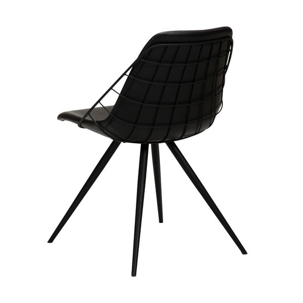 Sedia da pranzo in similpelle nera Sway - DAN-FORM Denmark-image-3