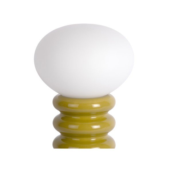 Lampada da tavolo color kaki in ceramica (altezza totale 33,5 cm) Catania Aro – Leitmotiv-image-4