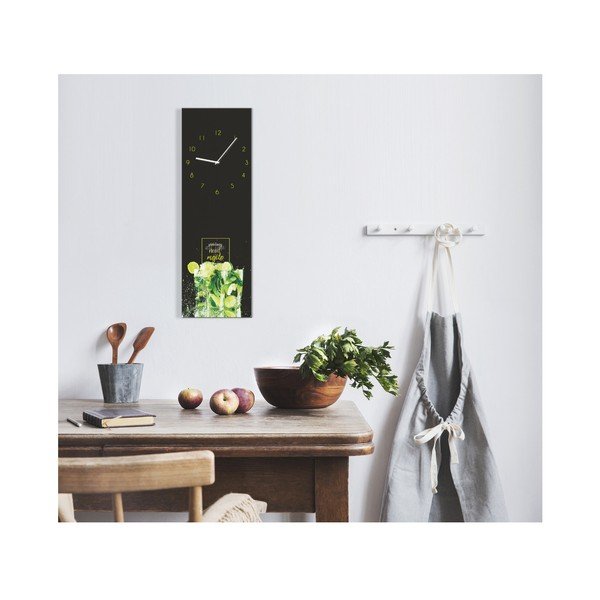 Orologio da parete Glassclock , 20 x 60 cm Mojito - Styler-image-1