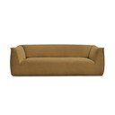 Divano color senape con rivestimento in velluto a coste 242 cm Giorgia – Bobochic Paris