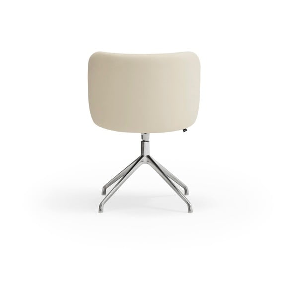 Sedia da pranzo beige in imbottito Mogi – Teulat-image-4