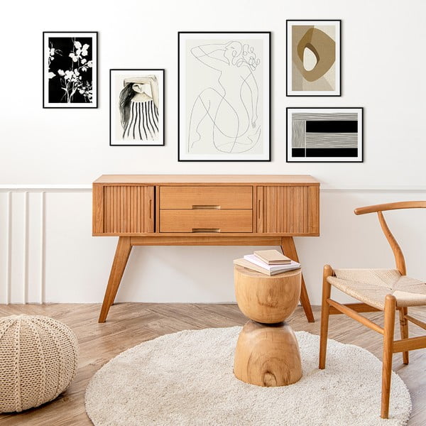 Dipinto 30x40 cm Silhouet Leaves - Malerifabrikken-image-1