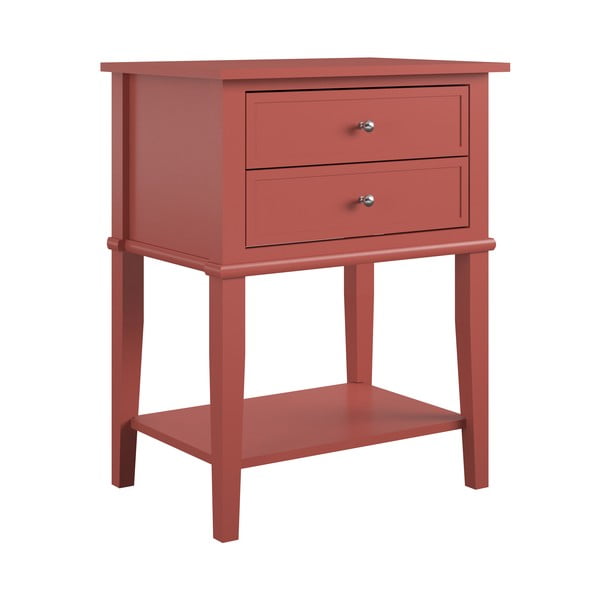 Comodino color mattone Franklin - Støraa