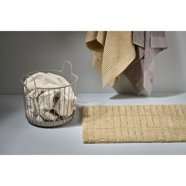 Tappeto da bagno beige 80x50 cm Tiles - Zone-image-2