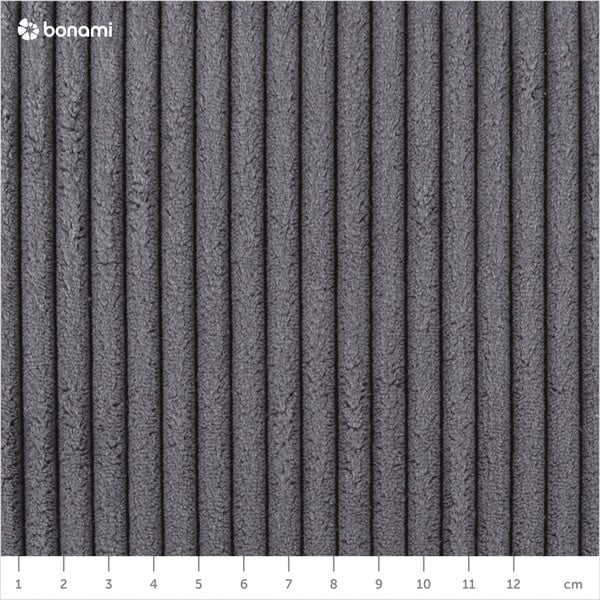 Letto matrimoniale imbottito grigio scuro rete non inclusa 160x200 cm Mattis Cord – Meise Möbel-image-4