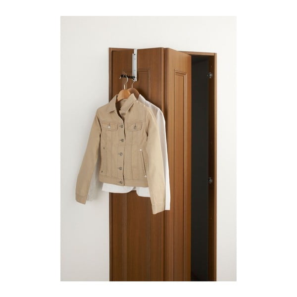 Gancio per porta in bianco e nero Mito - YAMAZAKI-image-3