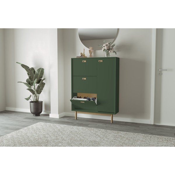 Scarpiera verde con cerniera Svea - Tenzo-image-1