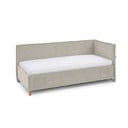 Letto da bambini con sponde beige imbottito con contenitore con rete inclusa 90x200 cm Fun – Meise Möbel