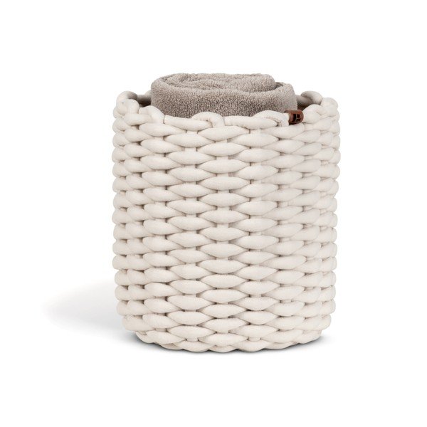 Cesto in tessuto ø 25x25 cm Peach Skin Round M – Bigso-image-4