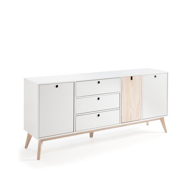 Cassettiera in legno di pino bianco Kiara - Marckeric-image-2