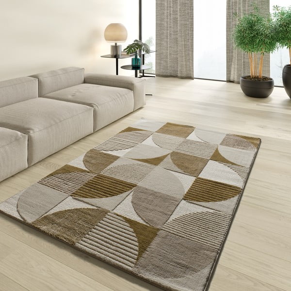 Tappeto beige 140x200 cm Melfi – Universal-image-1