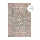 Tappeto verde chiaro lavabile 190x290 cm Una Floral – Flair Rugs