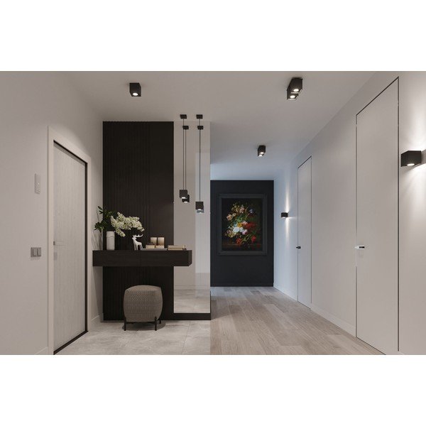 Apparecchio a sospensione nero Geo - Sollux-image-1