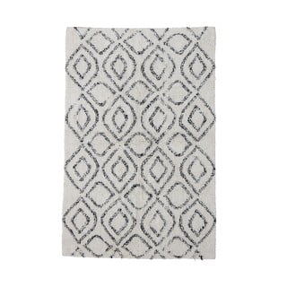 Tappeto bianco/grigio in cotone 90x150 cm Katie – Bloomingville