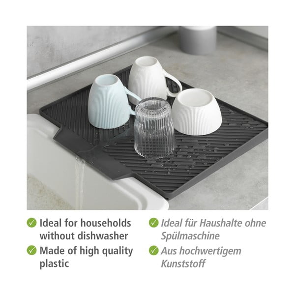 Vassoio di raccolta grigio scuro Neli, 34 x 40 cm Nelia - Wenko-image-3