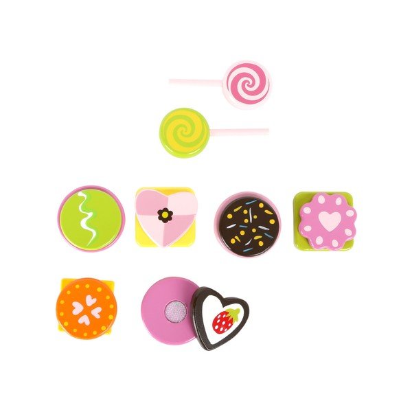 Set di giocattoli in legno per bambini per la produzione di caramelle Dolci - Legler-image-1