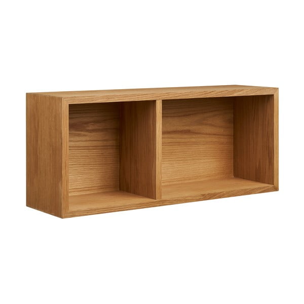 Mensola di colore naturale con effetto rovere con ripiani multipli 71 cm Oshawa – House Nordic-image-3